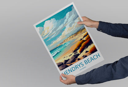 Hendrys Beach Travel Print Wall Art Hendrys Beach Wall Hanging Home Décor Hendrys Beach Gift Art Lovers California Art Lover Gift
