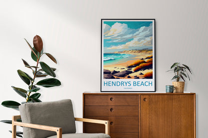 Hendrys Beach Travel Print Wall Art Hendrys Beach Wall Hanging Home Décor Hendrys Beach Gift Art Lovers California Art Lover Gift