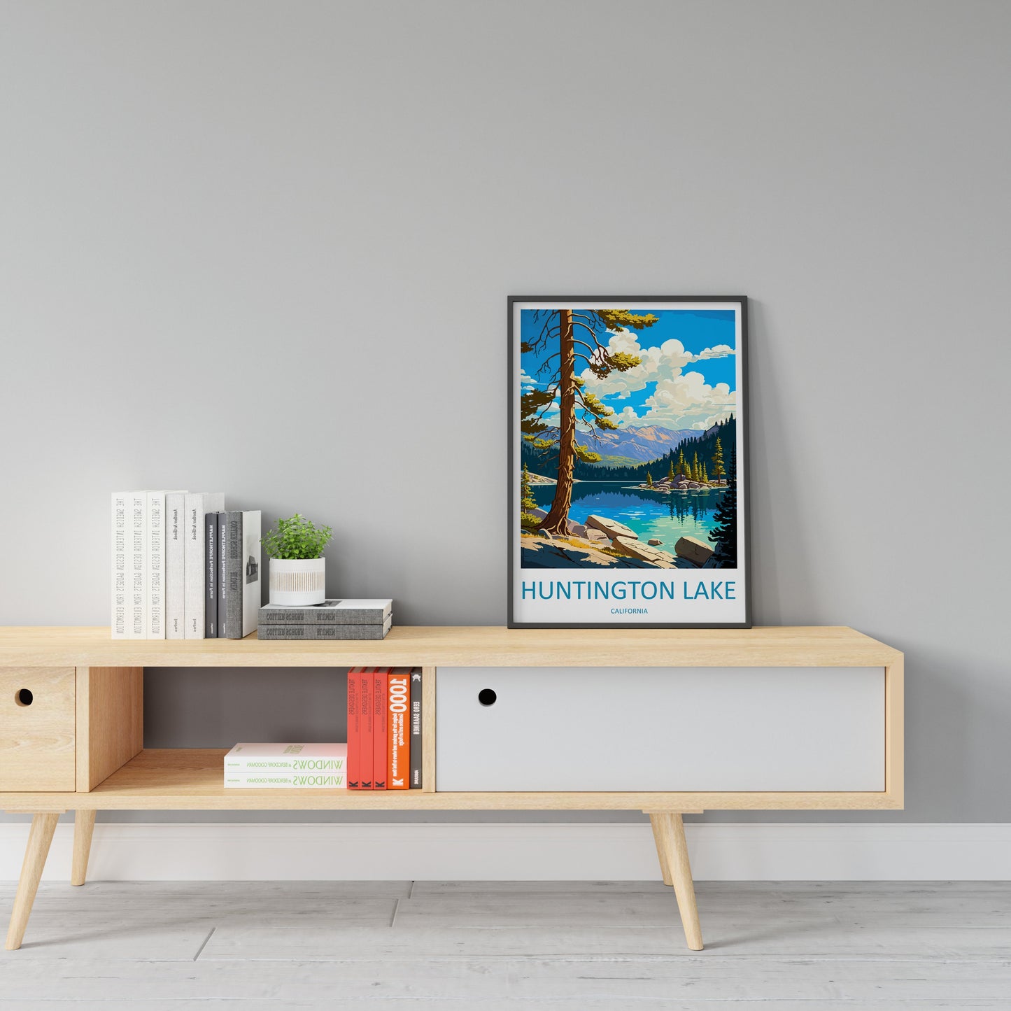 Huntington Lake Travel Print Wall Art Huntington Lake Wall Hanging Home Décor Huntington Lake Gift Art Lovers California Art Lover Gift