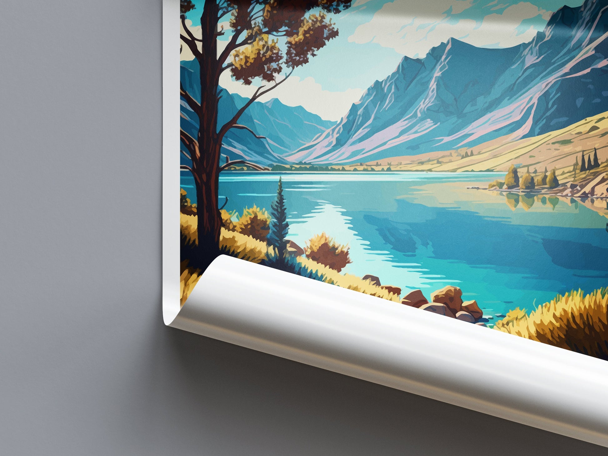 June Lake Travel Print Wall Art June Lake Wall Hanging Home Décor June Lake Gift Art Lovers California Art Lover Gift June Lake Wall Art
