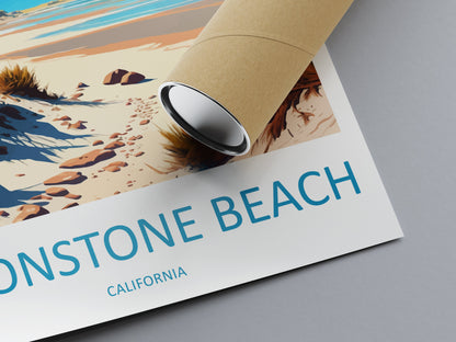 Moonstone Beach Travel Print Wall Art Moonstone Beach Wall Hanging Home Décor Moonstone Beach Gift Art Lovers California Art Lover Gift