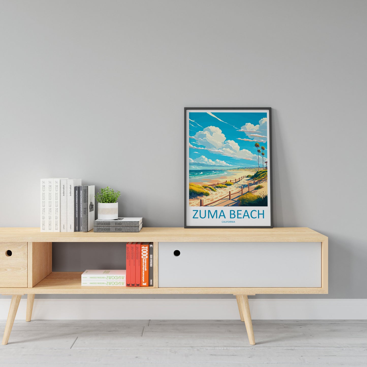 Zuma Beach Travel Print Wall Art Zuma Beach Wall Hanging Home Décor Zuma Beach Gift Art Lovers California Art Lover Gift Zuma Beach