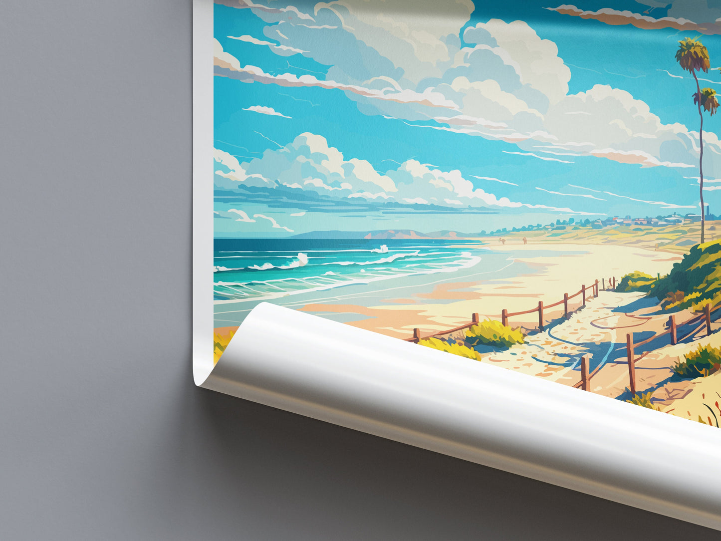 Zuma Beach Travel Print Wall Art Zuma Beach Wall Hanging Home Décor Zuma Beach Gift Art Lovers California Art Lover Gift Zuma Beach