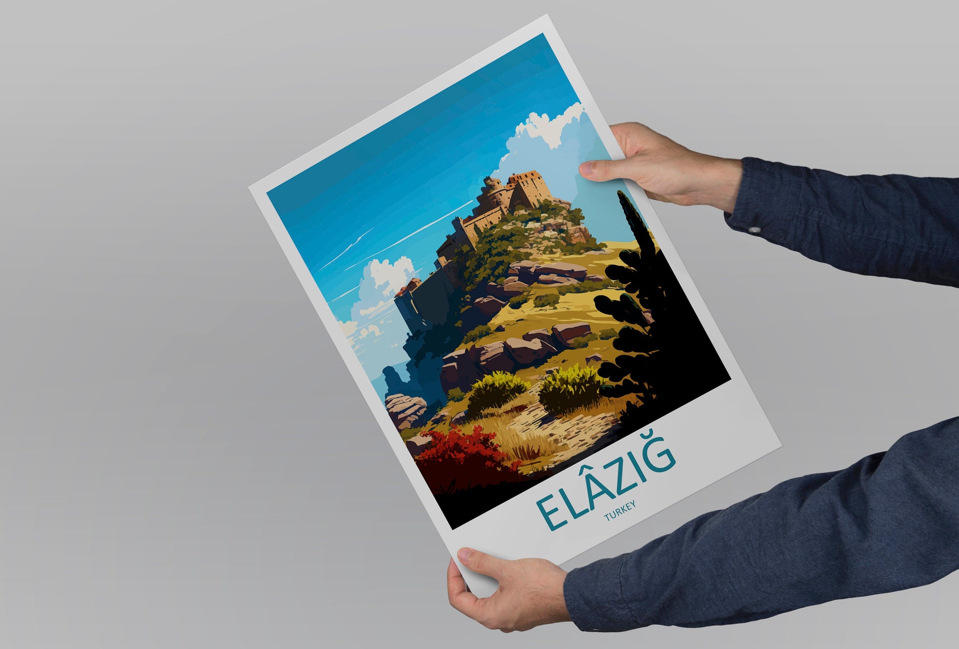 Elâzığ Travel Print Wall Art Elâzığ Wall Hanging Home Decoration Elâzığ Gift Art Lovers Wall Art Print Art Elâzığ Wall Print Turkey