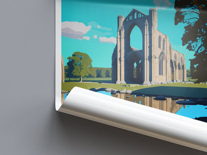 Bolton Abbey Travel Print Wall Art Bolton Abbey Wall Hanging Home Décor Bolton Abbey Gift Art Lovers England Art Lover Gift Print Artwork