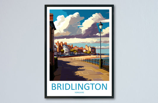 Bridlington Travel Print Wall Art Bridlington Wall Hanging Home Décor Bridlington Gift Art Lovers England Art Lover Gift Print Artwork
