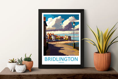 Bridlington Travel Print Wall Art Bridlington Wall Hanging Home Décor Bridlington Gift Art Lovers England Art Lover Gift Print Artwork