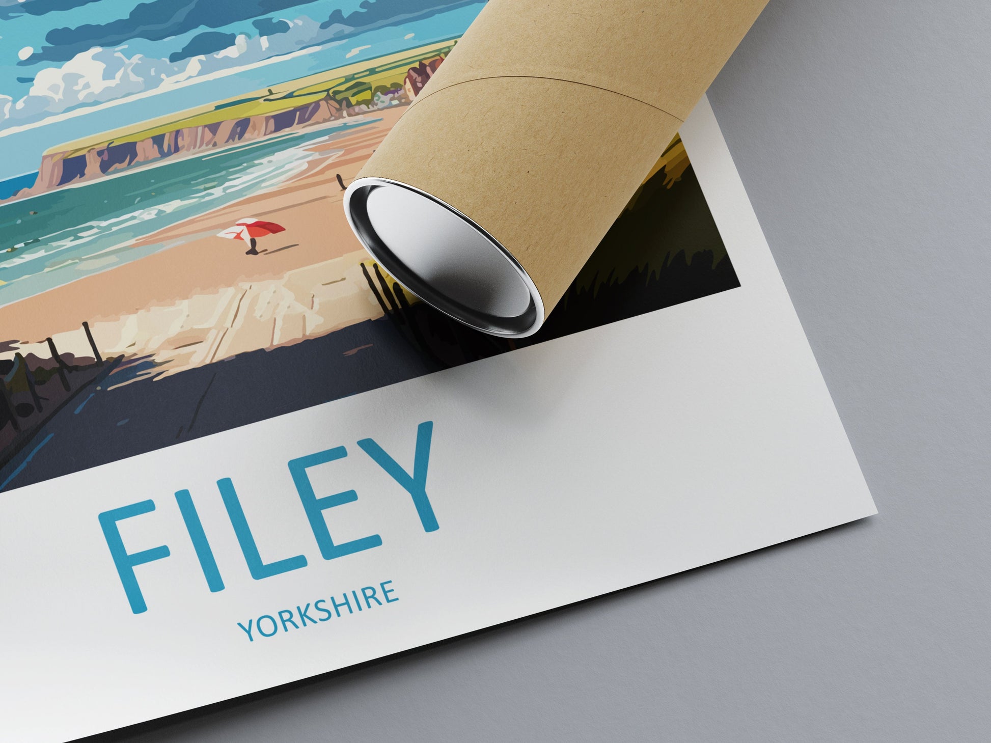 Filey Travel Print Wall Art Filey Wall Hanging Home Décor Filey Gift Art Lovers England Art Lover Gift Print Artwork Yorkshire Artwork