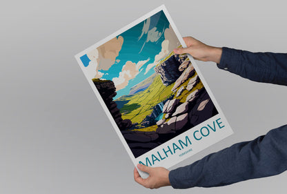 Malham Cove Travel Print Wall Art Malham Cove Wall Hanging Home Décor Malham Cove Gift Art Lovers England Art Lover Gift Print Artwork