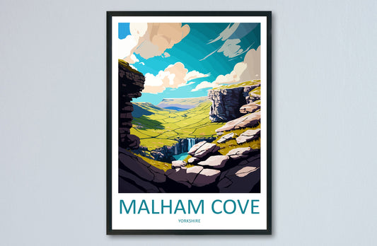 Malham Cove Travel Print Wall Art Malham Cove Wall Hanging Home Décor Malham Cove Gift Art Lovers England Art Lover Gift Print Artwork