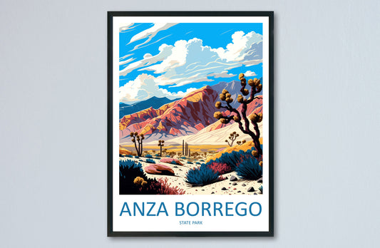Anza Borrego Desert State Park Travel Print Wall Art Anza Borrego Wall Hanging Home Décor Anza Borrego Gift Art Lovers California Art Lover