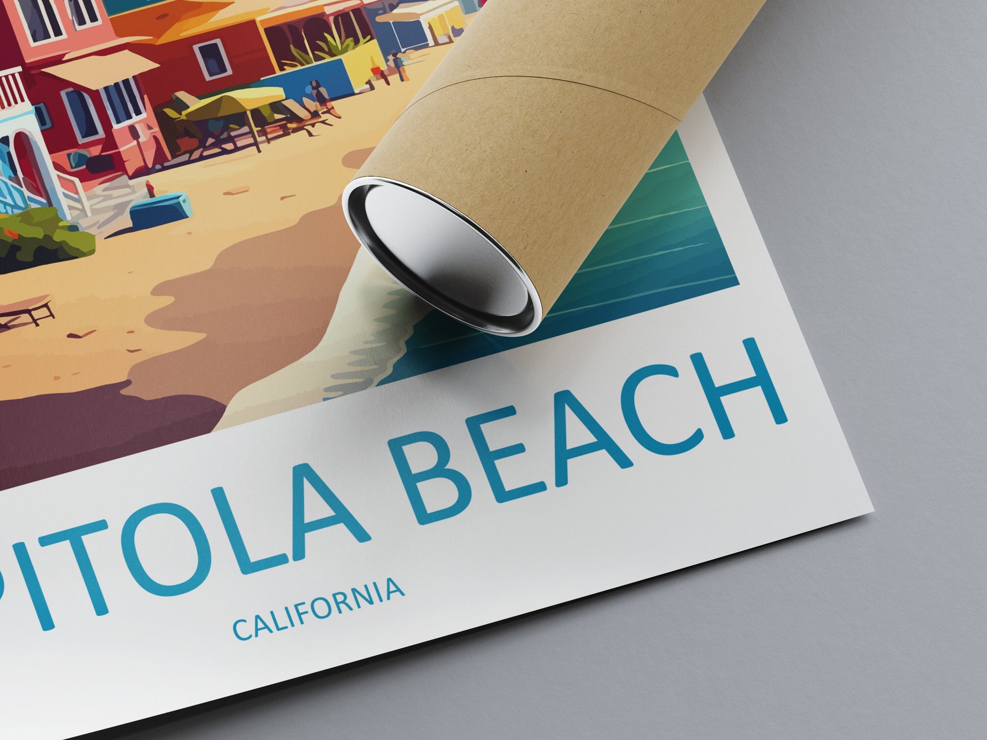 Capitola Beach Travel Print Wall Art Capitola Beach Wall Hanging Home Décor Capitola Beach Gift Art Lovers California Art Lover Gift Print
