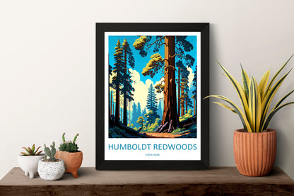 Humboldt Redwoods State Park Travel Print Wall Art Humboldt Redwoods Wall Hanging Home Décor Humboldt Redwoods Gift Art Lovers California
