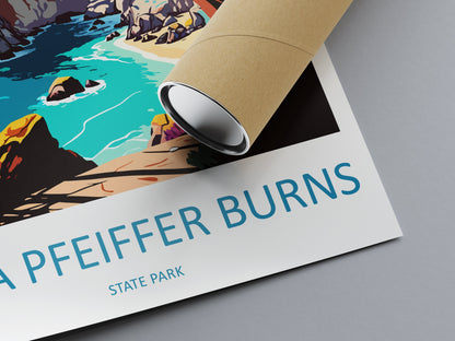 Julia Pfeiffer Burns State Park Travel Print Wall Art Julia Pfeiffer Burns Wall Hanging Home Décor Julia Pfeiffer Burns Gift Art California