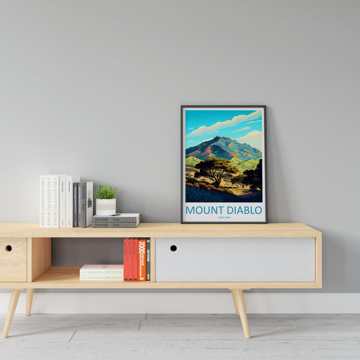 Mount Diablo State Park Travel Print Wall Art Mount Diablo Wall Hanging Home Décor Mount Diablo Gift Art Lovers California Art Lover Gift