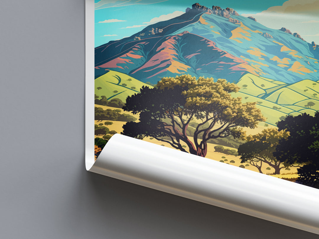 Mount Diablo State Park Travel Print Wall Art Mount Diablo Wall Hanging Home Décor Mount Diablo Gift Art Lovers California Art Lover Gift