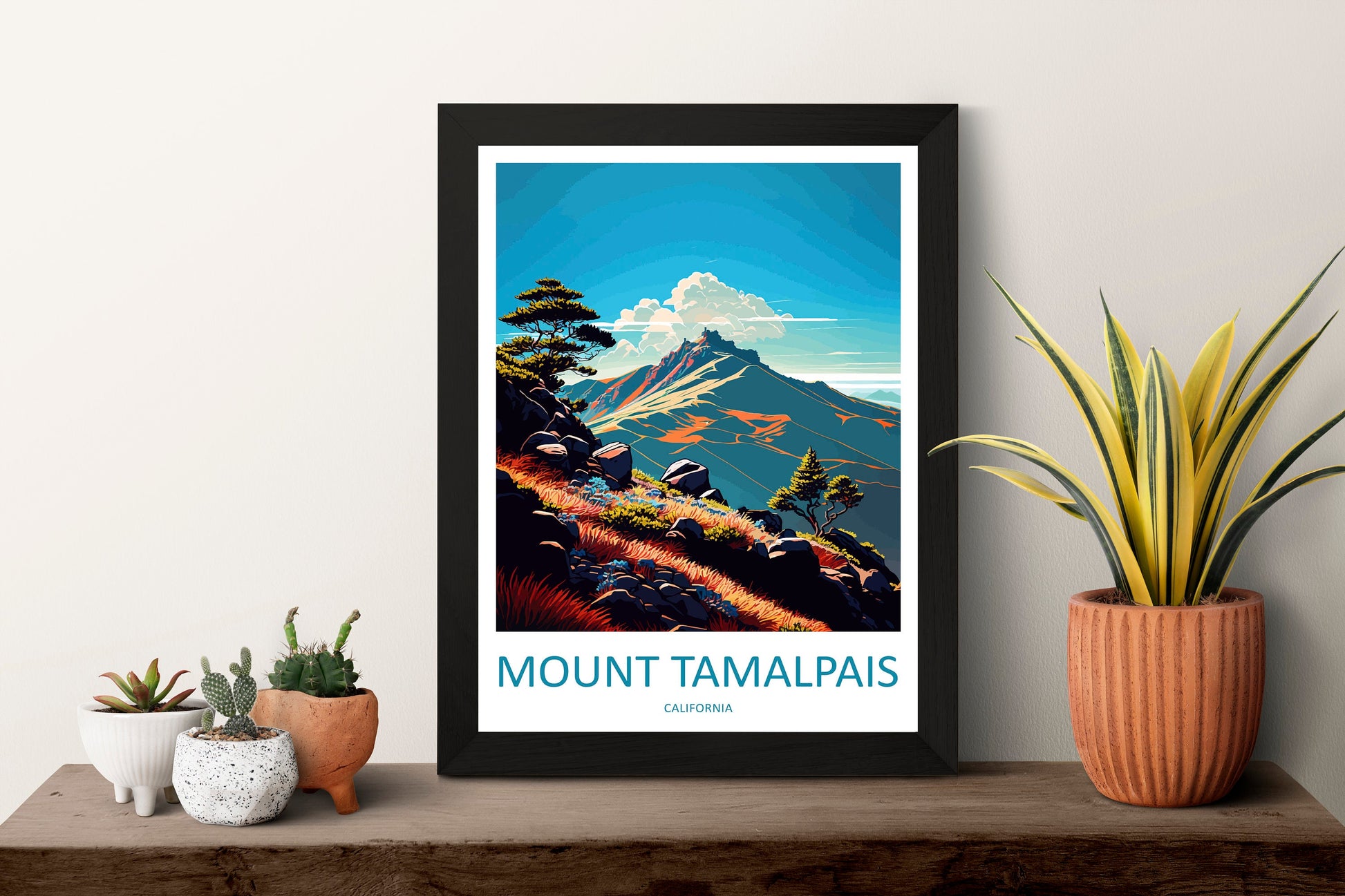 Mount Tamalpais Travel Print Wall Art Mount Tamalpais Wall Hanging Home Décor Mount Tamalpais Gift Art Lovers California Art Lover Gift