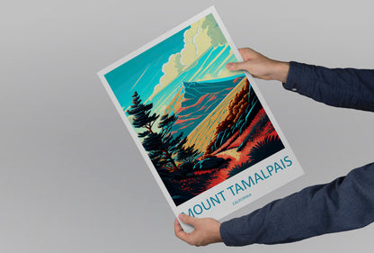 Mount Tamalpais Travel Print Wall Art Mount Tamalpais Wall Hanging Home Décor Mount Tamalpais Gift Art Lovers California Art Lover Gift