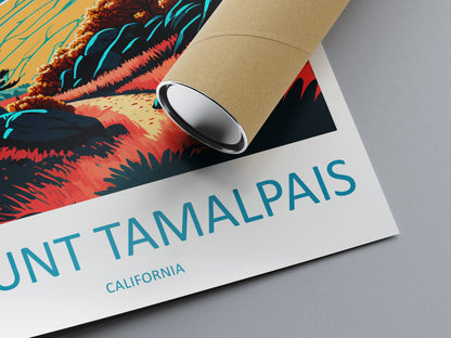 Mount Tamalpais Travel Print Wall Art Mount Tamalpais Wall Hanging Home Décor Mount Tamalpais Gift Art Lovers California Art Lover Gift