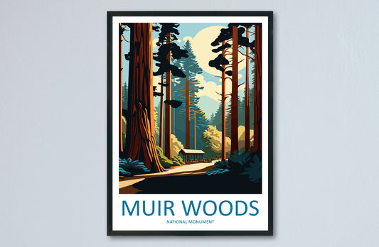 Muir Woods National Monument Travel Print Wall Art Muir Woods Wall Hanging Home Décor Muir Woods Gift Art Lovers California Art Lover Gift