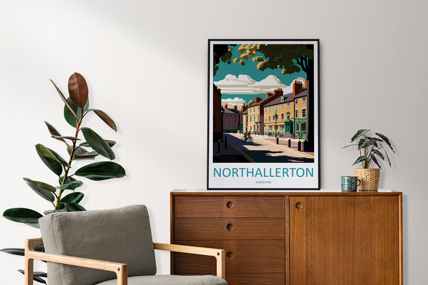 Northallerton Travel Print Wall Art Northallerton Wall Hanging Home Décor Malham Cove Gift Art Lovers England Art Lover Gift Print Artwork