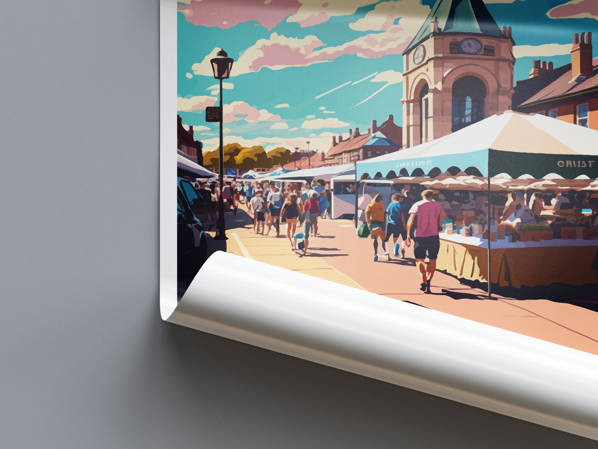 Pontefract Travel Print Wall Art Pontefract Wall Hanging Home Décor Pontefract Gift Art Lovers England Art Lover Gift Print Artwork