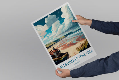 Saltburn-By-The-Sea Travel Print Wall Art Saltburn-By-The-Sea Wall Hanging Home Décor Saltburn-By-The-Sea Gift Art Lovers England Art Lover