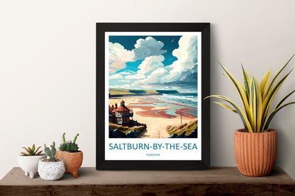 Saltburn-By-The-Sea Travel Print Wall Art Saltburn-By-The-Sea Wall Hanging Home Décor Saltburn-By-The-Sea Gift Art Lovers England Art Lover