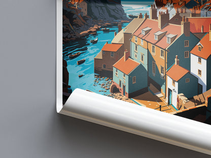 Staithes Travel Print Wall Art Staithes Wall Hanging Home Décor Staithes Gift Art Lovers England Art Lover Gift Print Artwork