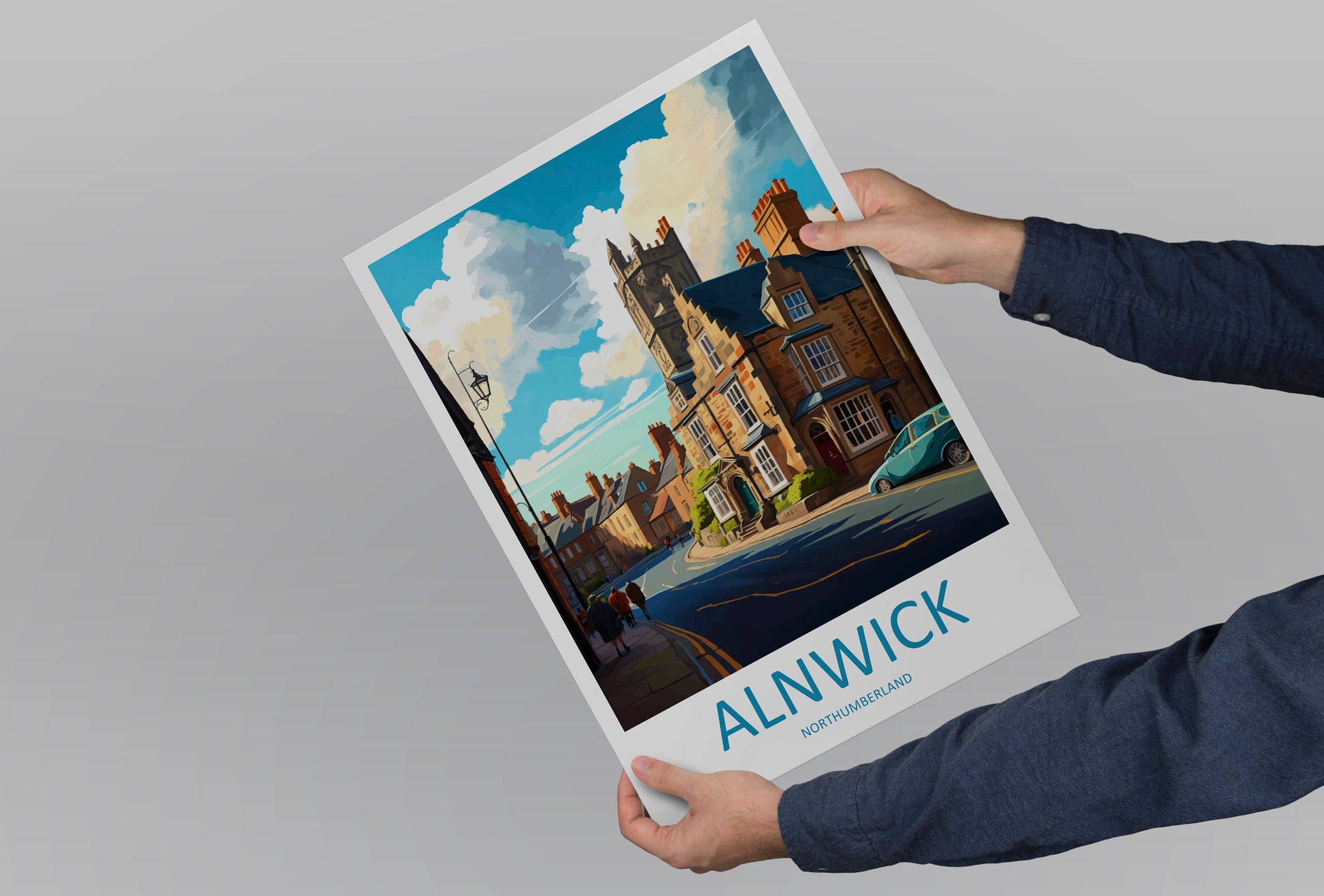 Alnwick Travel Print Wall Art Alnwick Wall Hanging Home Décor Alnwick Gift Art Lovers England Art Lover Gift Print