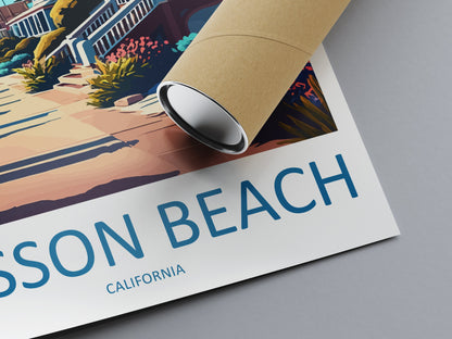 Mission Beach Travel Print Wall Art Mission Beach Wall Hanging Home Décor Mission Beach Gift Art Lovers California Art Poster Mission Beach