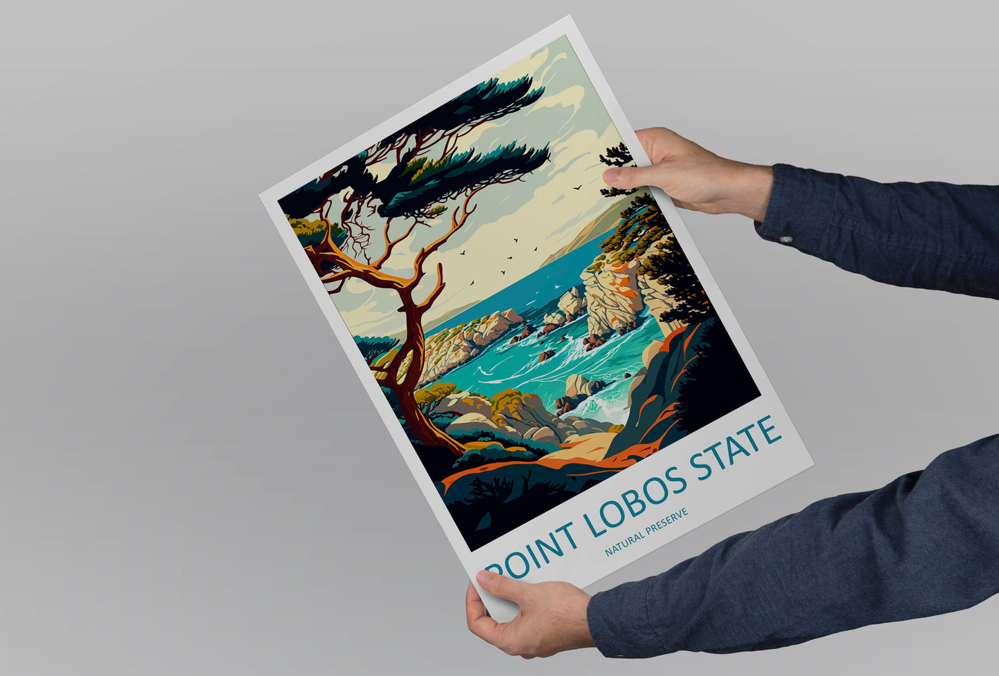 Point Lobos State Natural Reserve Travel Print Wall Art Point Lobos Wall Hanging Home Décor Point Lobos Gift Art Lovers California Art Print