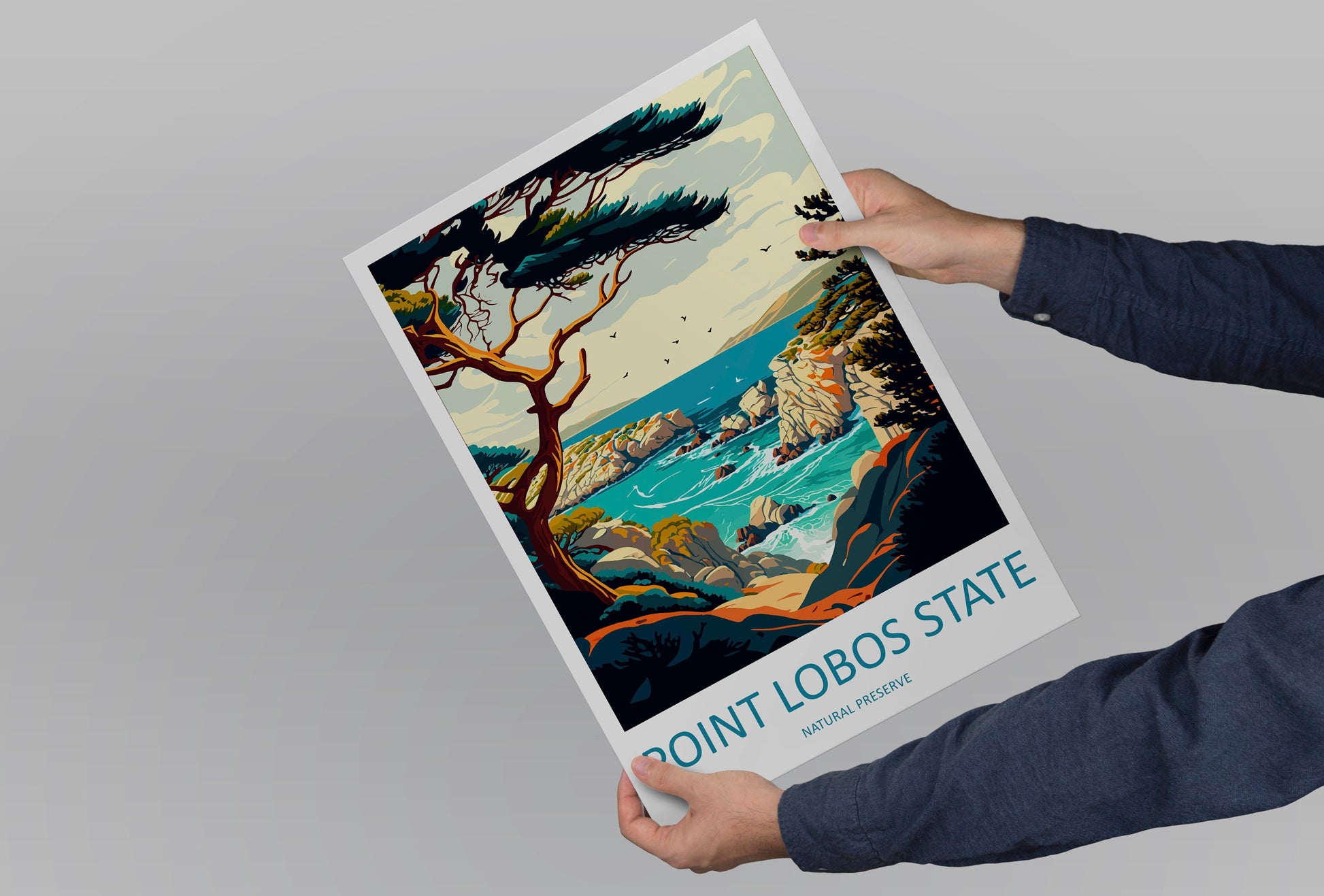 Point Lobos State Natural Reserve Travel Print Wall Art Point Lobos Wall Hanging Home Décor Point Lobos Gift Art Lovers California Art Print