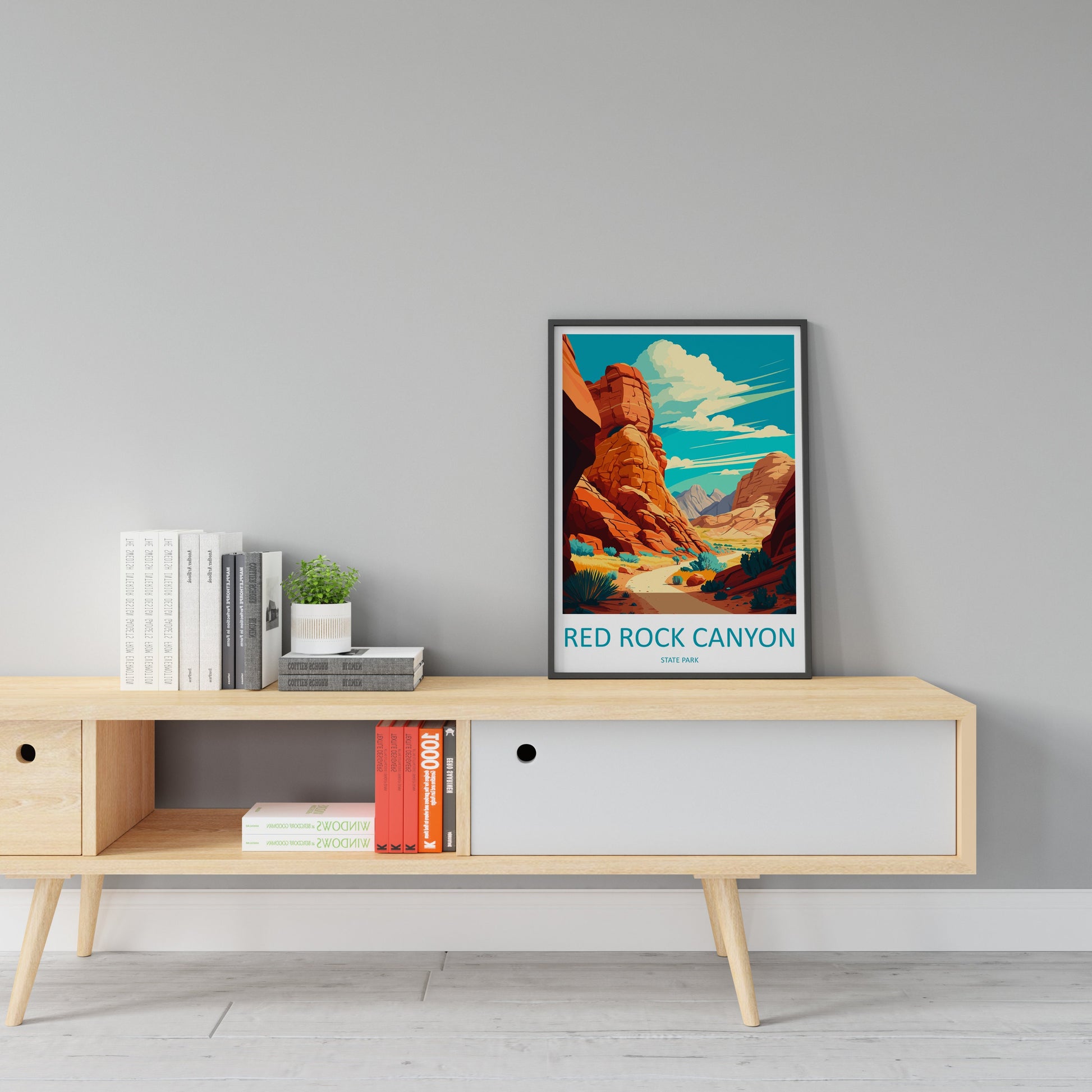 Red Rock Canyon State Park Travel Print Wall Art Red Rock Canyon Wall Hanging Home Décor Red Rock Canyon Gift Art Lovers California Art