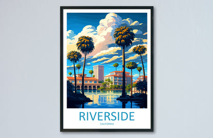 Riverside Travel Print Wall Art Riverside Wall Hanging Home Décor Riverside Gift Art Lovers California Art Poster Riverside Wall Art