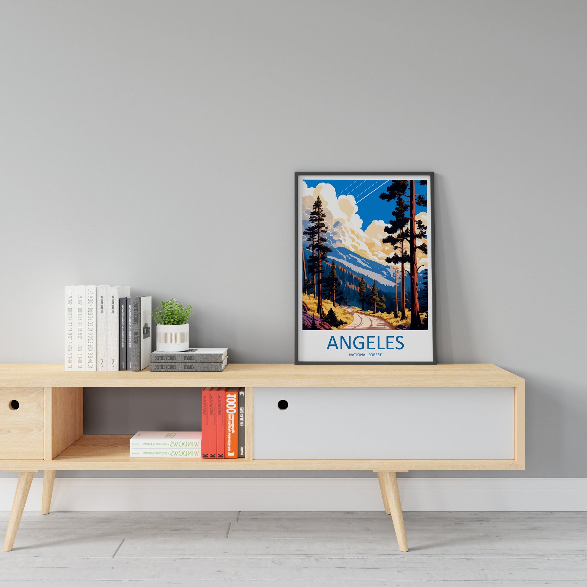 Angeles National Forest Travel Print Wall Art Angeles National Forest Wall Hanging Home Décor Angeles National Forest Gift Art California