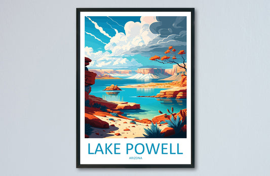 Lake Powell Travel Print Wall Art Lake Powell Wall Hanging Home Décor Lake Powell Gift Art Lovers Arizona Art Lover Gift Arizona Print