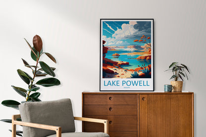 Lake Powell Travel Print Wall Art Lake Powell Wall Hanging Home Décor Lake Powell Gift Art Lovers Arizona Art Lover Gift Arizona Print