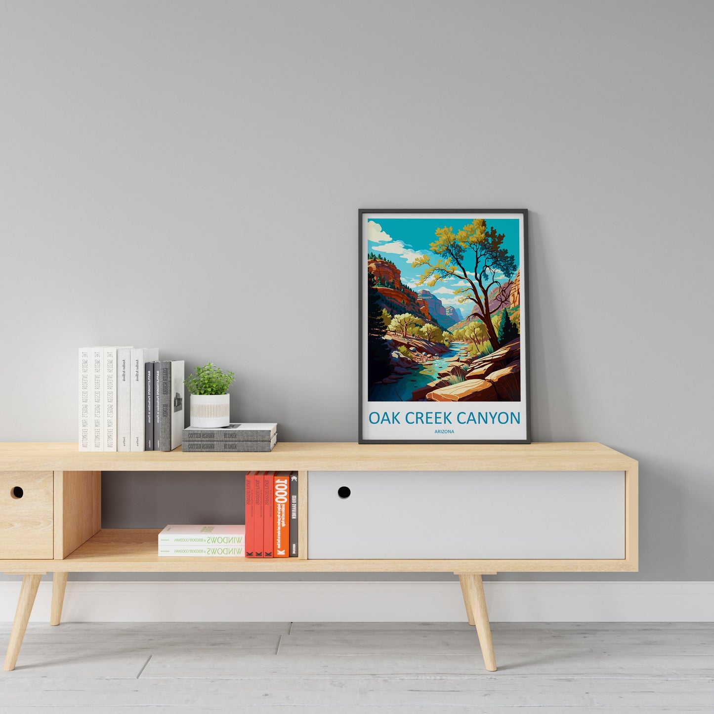 Oak Creek Canyon Travel Print Wall Art Oak Creek Canyon Wall Hanging Home Décor Oak Creek Canyon Gift Art Lovers Arizona Art Lover Gift