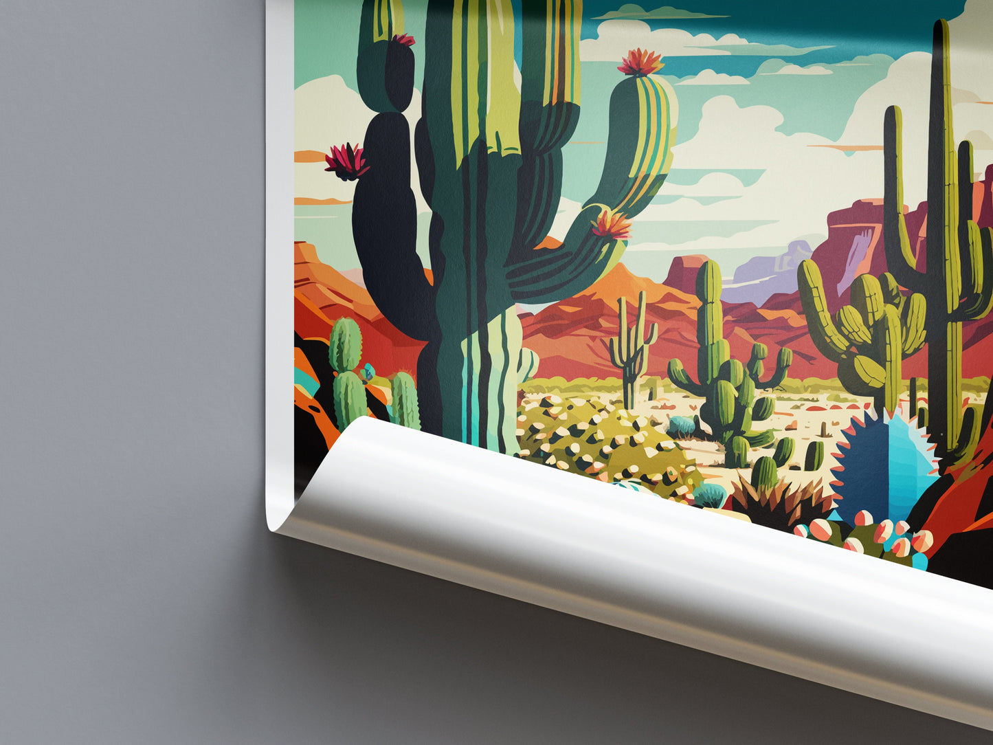 Organ Pipe Cactus National Monument Travel Print Wall Art Organ Pipe Cactus Wall Hanging Home Décor Organ Pipe Cactus Gift Art Lover Arizona
