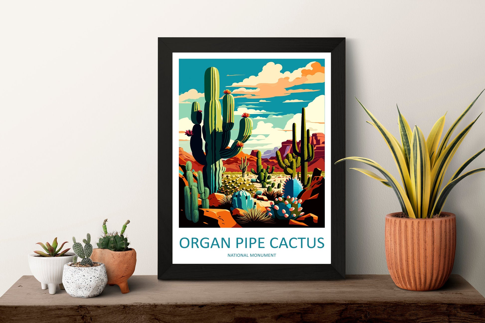 Organ Pipe Cactus National Monument Travel Print Wall Art Organ Pipe Cactus Wall Hanging Home Décor Organ Pipe Cactus Gift Art Lover Arizona