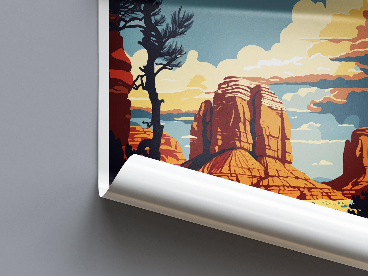 Sedona Travel Print Wall Art Sedona Wall Hanging Home Décor Sedona Gift Art Lovers Arizona Art Lover Gift Arizona Print Decor