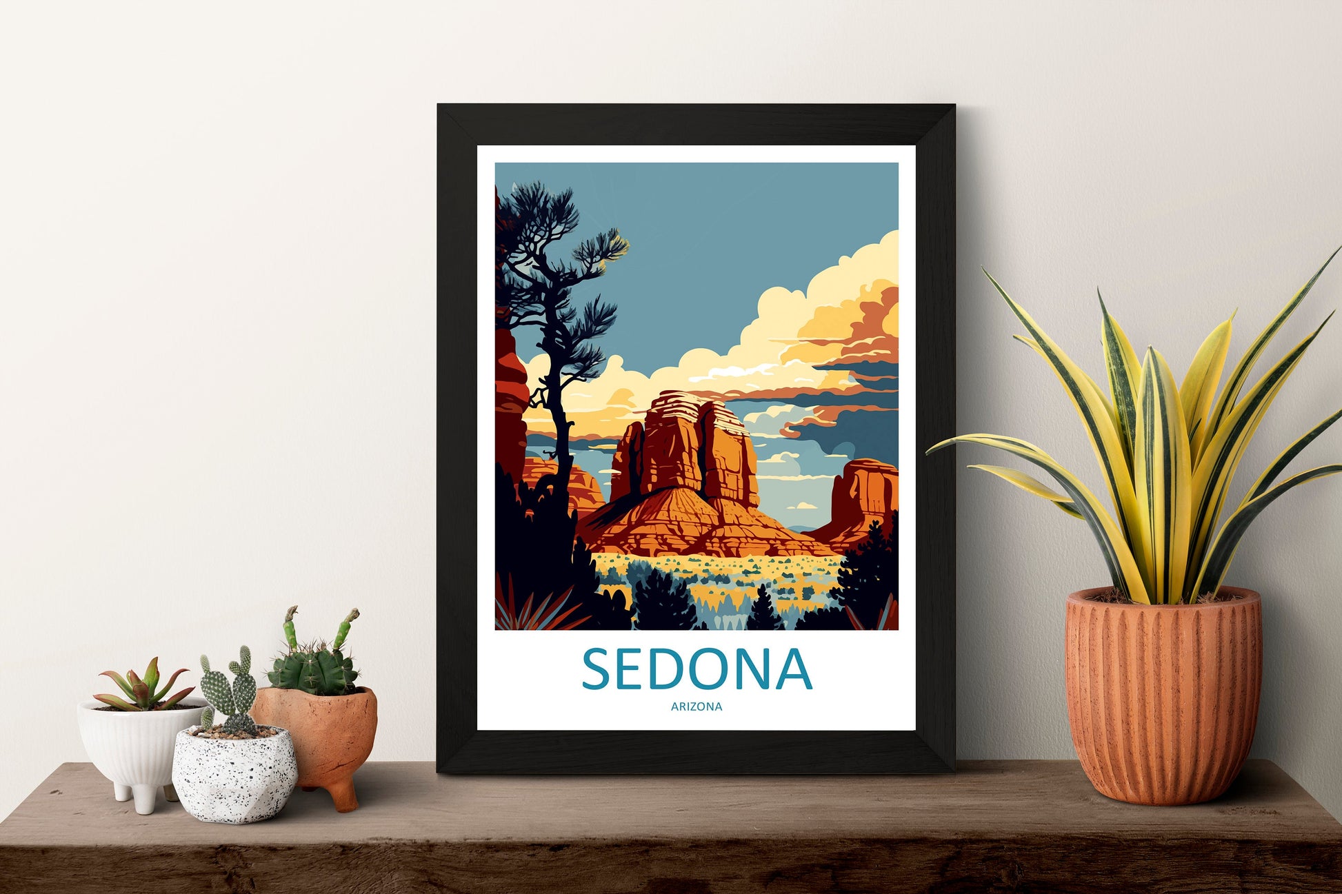 Sedona Travel Print Wall Art Sedona Wall Hanging Home Décor Sedona Gift Art Lovers Arizona Art Lover Gift Arizona Print Decor