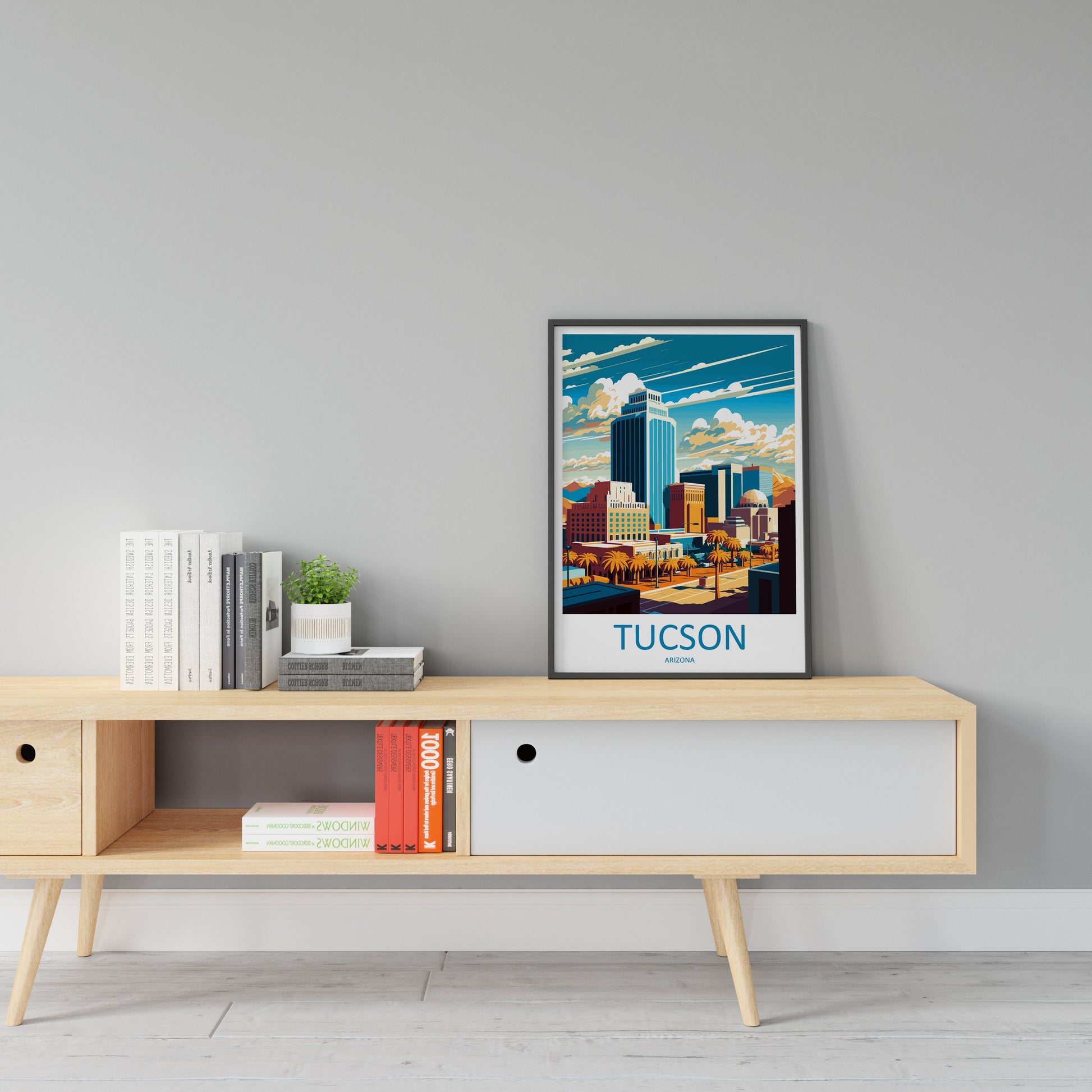 Tucson Travel Print Wall Art Tucson Wall Hanging Home Décor Tucson Gift Art Lovers Arizona Art Lover Gift Arizona Print Decor
