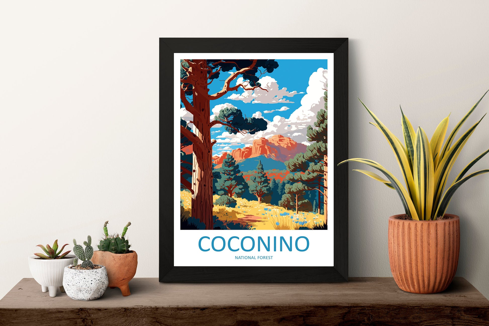 Coconino National Forest Travel Print Wall Art Coconino National Forest Wall Hanging Home Décor Coconino National Forest Gift Art Arizona