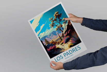 Los Padres National Forest Travel Print Wall Art Los Padres National Forest Wall Hanging Home Décor Los Padres National Forest Gift Art
