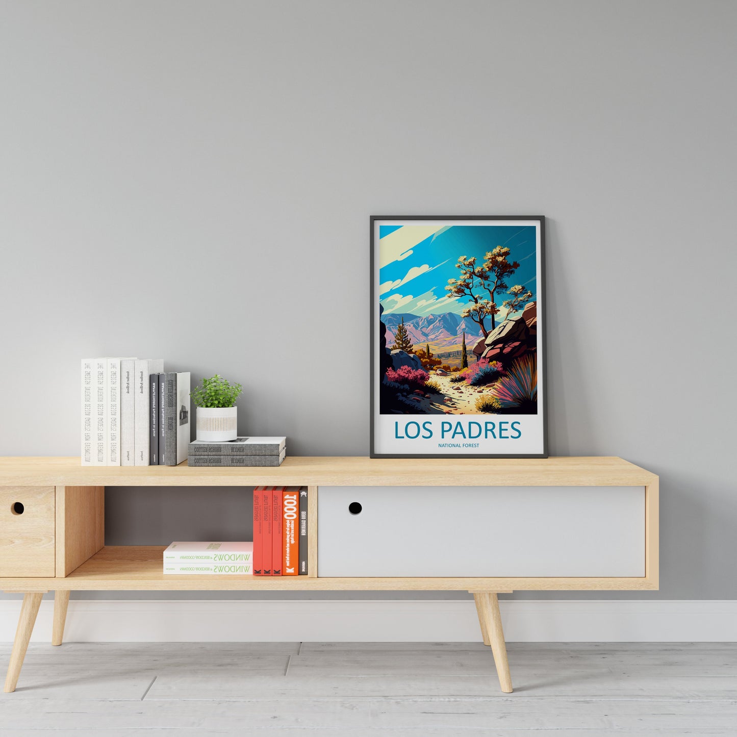 Los Padres National Forest Travel Print Wall Art Los Padres National Forest Wall Hanging Home Décor Los Padres National Forest Gift Art