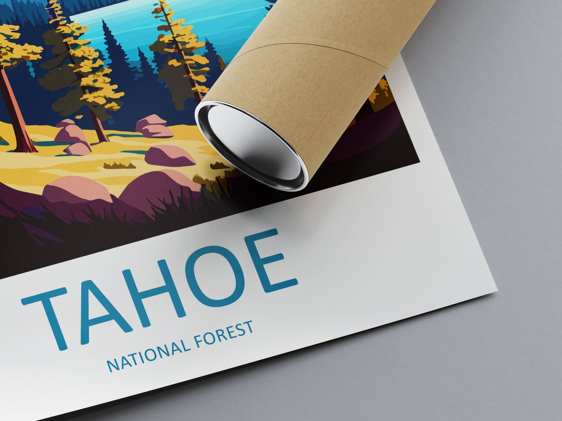 Tahoe National Forest Travel Print Wall Art Tahoe National Forest Wall Hanging Home Décor Tahoe National Forest Gift Art Lovers California