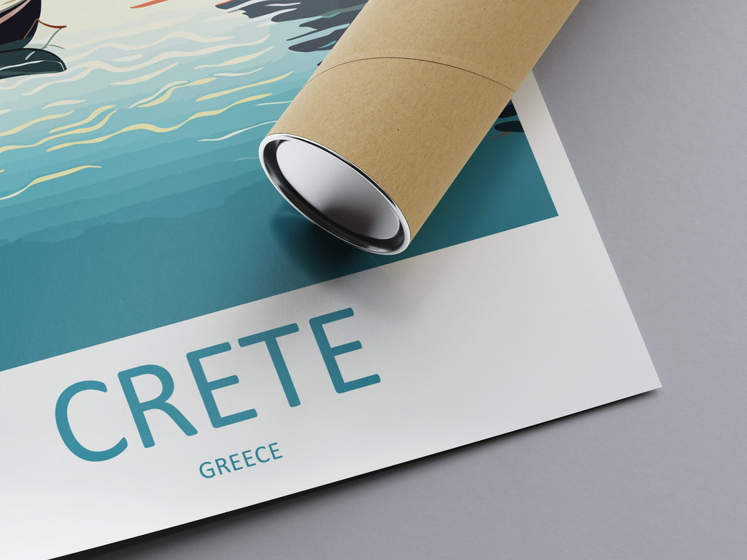 Crete Travel Print Wall Art Crete Greece Wall Hanging Home Decoration Crete Gift Art Lovers Wall Art Print Crete Wall Décor Greece Poster