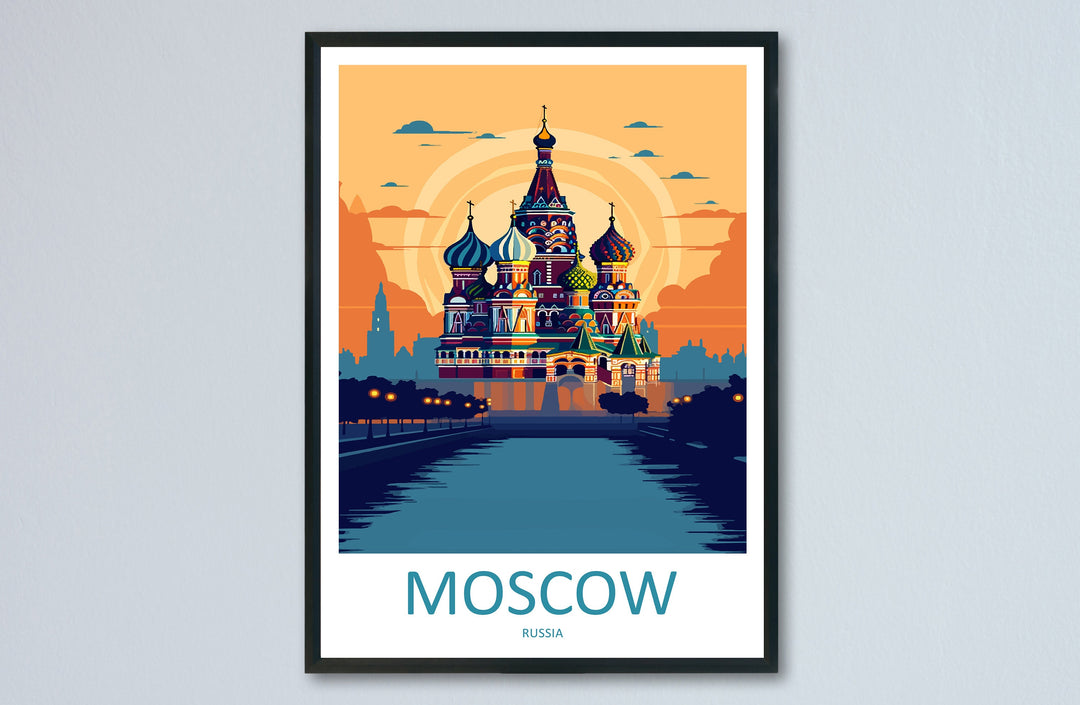 Moscow Print Moscow Home Decor Landscape Art Print Moscow Wall Art for Russia Enthusiast Gift Wall Hanging Moscow Russia Print